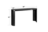 KEIKI 60'' Console Table, Modern Sofa Table Behind Couch, Narrow Entryway Table for Living Room, Hallway, Entrance, Black KEIKI