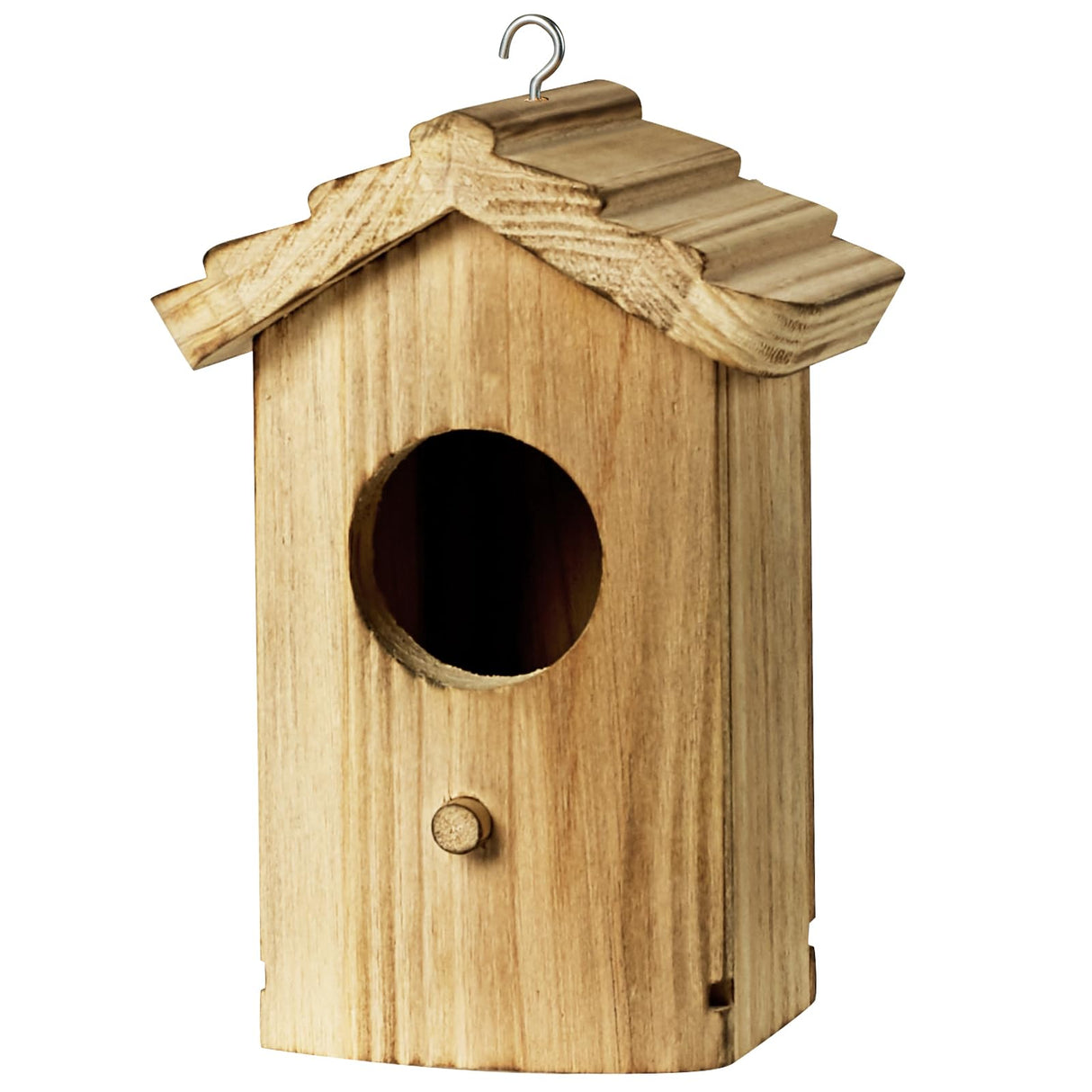 CLACKIBUKVYZ Hummingbird House,Wooden Birdhouse,Hummingbird Nest,Small Bird Houses for Outside,Outdoor Hanging Hummingbird House with Pole for Bluebird,Hummingbird,Finch,Cardinals CLACKIBUKVYZ