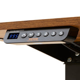 VEVOR Standing Desk with Shelves 47.2 x 23.6 Inch Height Adjustable Desk Dual Monitor Riser Workstation Adjustable Desk 3-Key Modes Sturdy Dual Metal Frame 180LBS Capacity for Home Office VEVOR