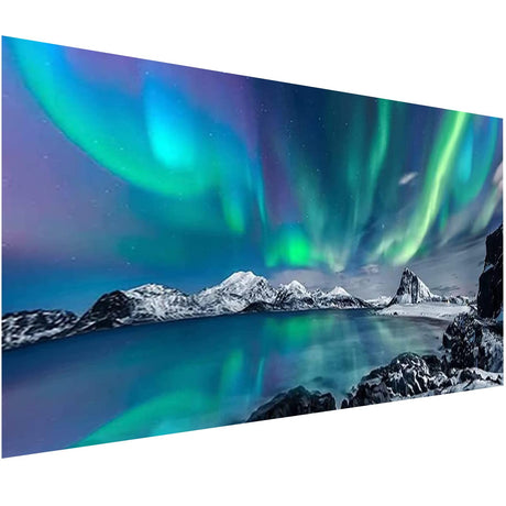 OFRKE Diamond Painting Kits for Adults,Large Aurora Diamond Art Painting for Beginners, Diamond Round 5D Full Drill Paint with Diamonds Pictures Gem Art Painting Kits DIY Crafts Kits 28X16in OFRKE