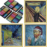 Non Toxic Artist Pastels,Square Soft Pastels Set,Chalks 12/24/36/48 Colors Soft Dry Pastel Artist Chalk Pastel Sticks for Office School Art Drawing Painting Supplies Professional Art Pastel (12Pcs) MARJAQE