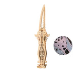 MU 3D Wooden Knife Puzzle DIY Wood Assembled Knife Model Metal Puzzles for Adults, Military Model Wooden Swords Guns Model Kits Building DIY Set, Mechanicals Wooden Toys Gift to Father Brother Purple MU