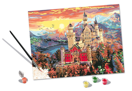 Ravensburger CreArt Fairytale Castle Paint by Numbers Kit for Adults - Painting Arts and Crafts for Ages 14 and Up Ravensburger