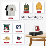 Heat Press - 7" x 3.8" Heat Press Machines for T Shirts Shoes Bags Hats and HTV Vinyl Projects & Portable Easy Iron Press Machine for Heating Transfer HYTIREBY