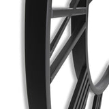 CLXEAST Silent 24 Inch Wall Clocks for Living Room Decor, Large Black Metal Roman Numeral Wall Clocks for Modern Farmhouse Home Decor,House Warming Gifts New Home CLXEAST