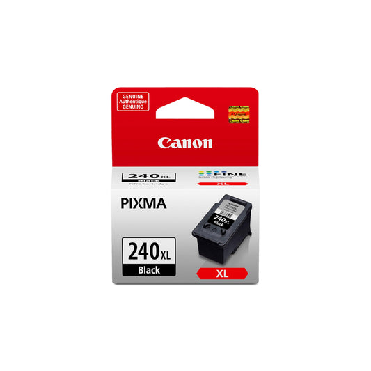 Canon PG-240 XL Genuine Black Ink Cartridge, Compatible with MG2120/3120/4120, MX512/432/472/372/392/522/532/452, MG2220/3220/4220/3520/3620, TS5120