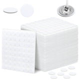 Zonon 1120 Pieces 20 Sheets Candle Making Wick Stickers Double-Sided Heat Resistance Hot Wax Wick Stickers for Candle Making(15 mm,White) Zonon