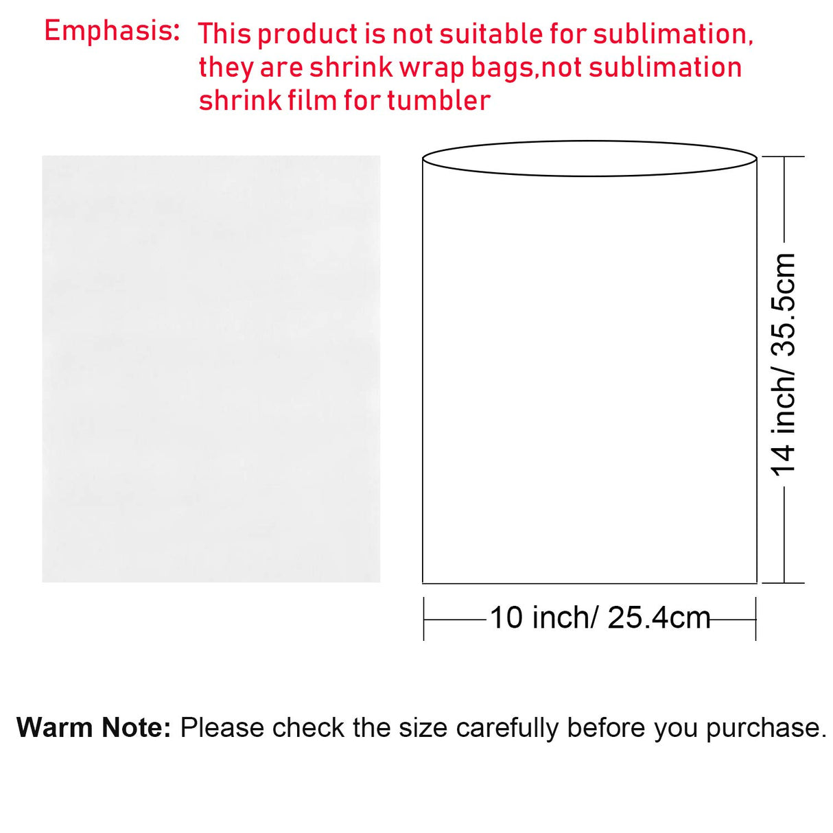 Shrink Wrap Bags,100Pieces 10x14 Inches Clear PVC Heat Shrink Wrap for Shoes, Soap, Book, Bath Bombs, Film DVD/CD, Candles, Jars and Homemade DIY Projects Morepack