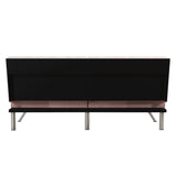 DHP Emily 71 Inch Futon Sofa Bed Fabric, Armless Upholstered Couch Sleeper with Tufted Back and Seat, Mid-Century Modern, Pink Velvet DHP