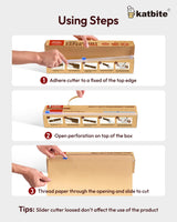 Katbite Unbleached Parchment Paper for Baking, 15 in x 210 ft, 260 Sq.Ft, Heavy Duty Baking Paper with Slide Cutter, Non-stick Brown Parchment Paper Roll for Cooking, Air Fryer, Steaming, Baking Bread katbite