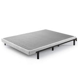 ZINUS Quick Lock Metal Smart Box Spring, 4 Inch Mattress Foundation, Strong Metal Structure, Easy Assembly, King, White Zinus
