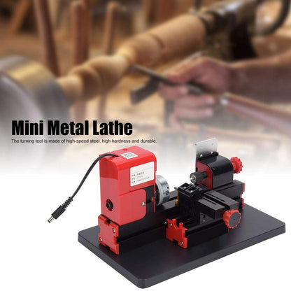 Mini Mtetal Lathe, Mini Motorized Lathe Machine DIY Power Tool, 20000rpm 24W Z20002 US Plug 100-240V - WoodArtSupply