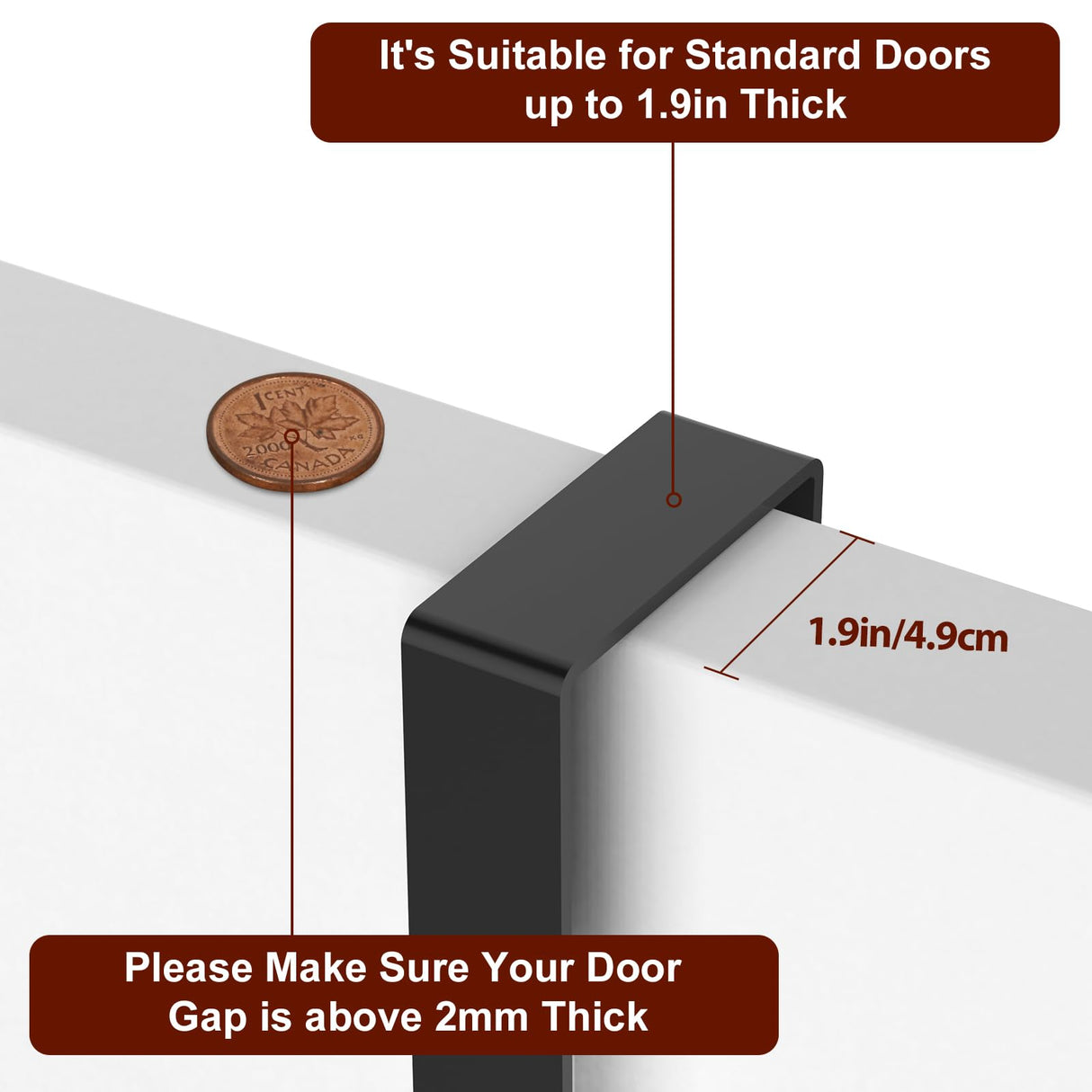 YBING Over The Door Organizer with Hooks 3 Tier Back Towel Hanger Baskets Metal Behind Hanging Storage Shelf Pantry Racks for Bedroom Bathroom Black, R01-R984 YBING