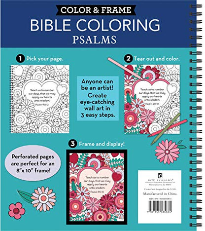 Color & Frame - Bible Coloring: Psalms (Adult Coloring Book)