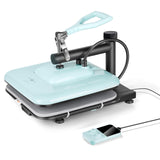HTVRONT Heat Press Machine for T-Shirts, Heat Press 15 x 15 Professional Heats Up Fast & Distribute Heat Evenly, Swing Away T-Shirt Press Machine for HTV, Sublimation, Heat Transfer Projects (Blue) HTVRONT