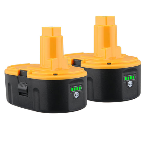 Xmenany 2Pack 6.0Ah Lithium ion DC9096 Battery Replacement for Dewalt 18V Battery XRP DC9098 DC9099 DE9096 DE9095 DW9096 DW9098 DW9095 DC9182 Xmenany