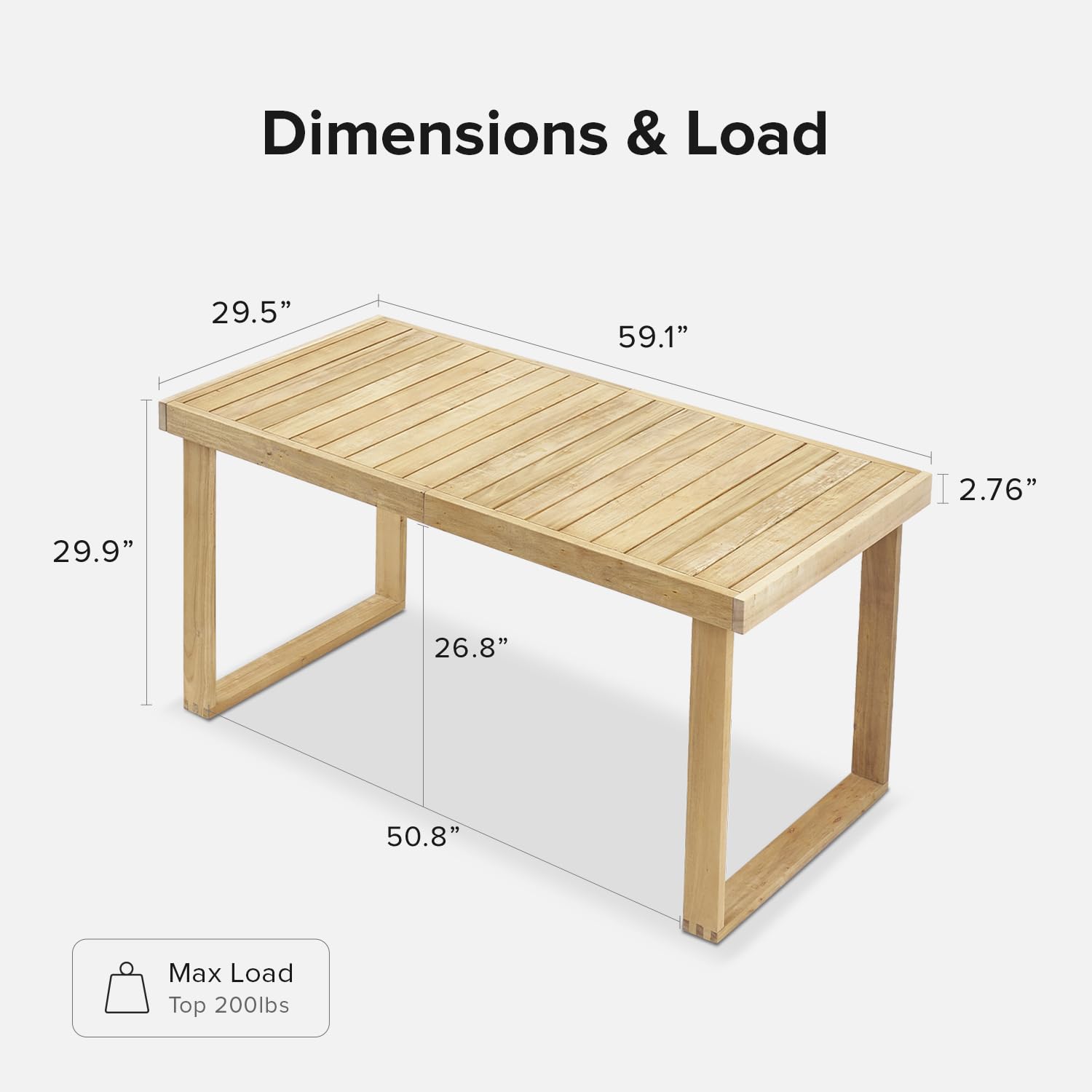 mopio Bruno Outdoor Dining Set, Solid Acacia Wood Patio Table & Chairs Set for Indoor Outdoor Dining, Mid Century Modern Farmhouse Conversation Sets (4 Seater: Table, 1 Bench, 2 Chairs | 4 Pi - WoodArtSupply