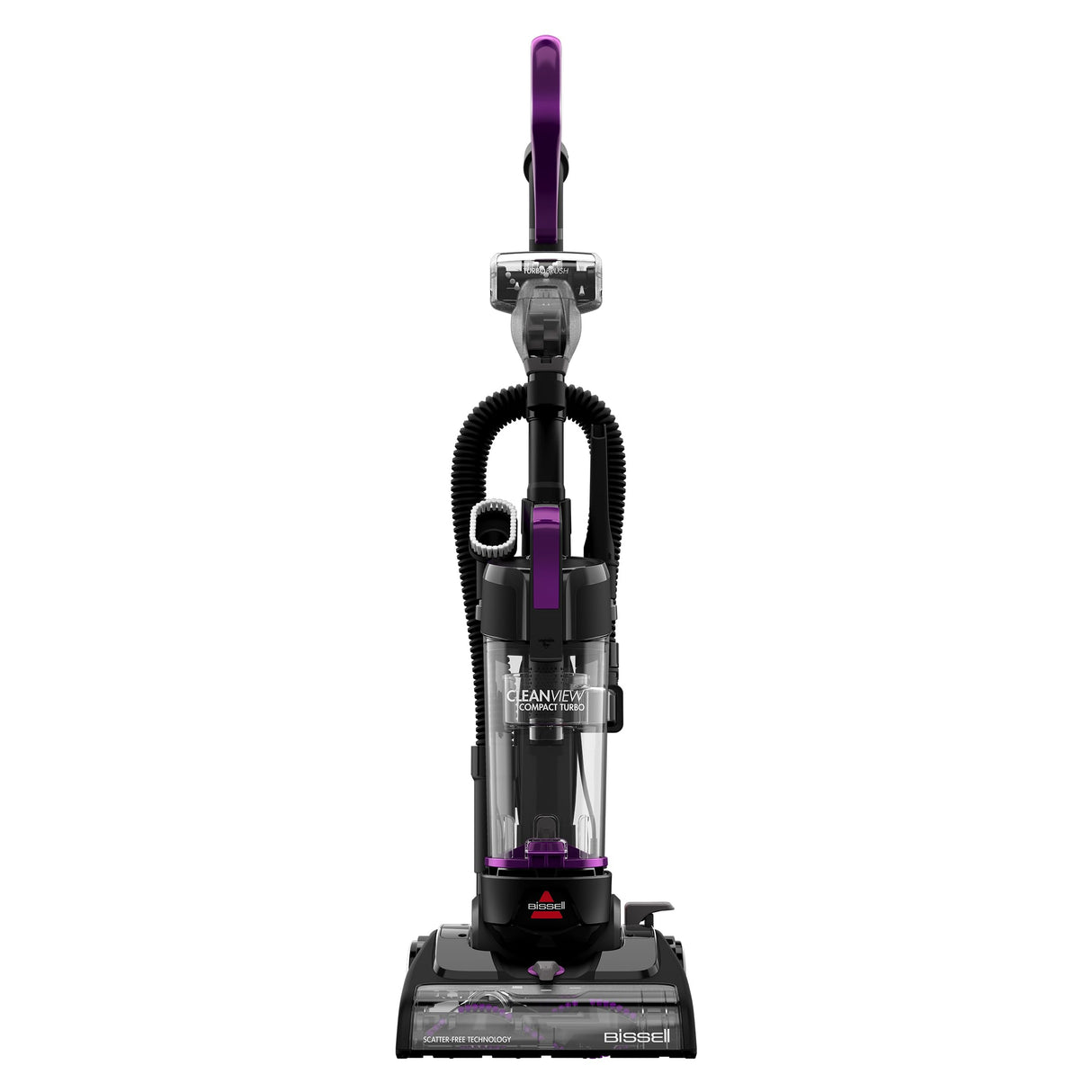 Bissell CleanView Compact Turbo Upright Vacuum with Quick Release Wand, Full Size Power, Compact Size for Apartments & Dorms, 3437F Bissell