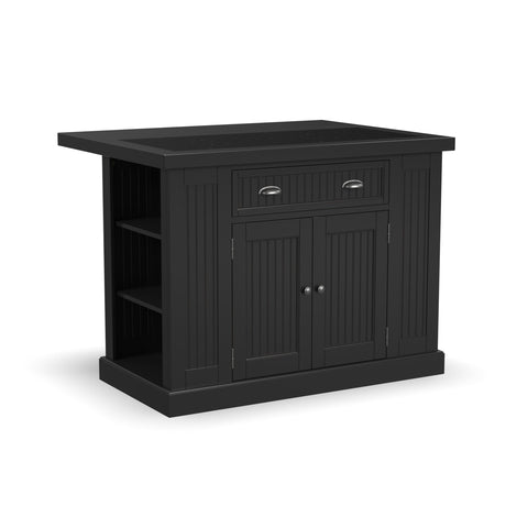 Nantucket Distressed Black Kitchen Island by Home Styles homestyles
