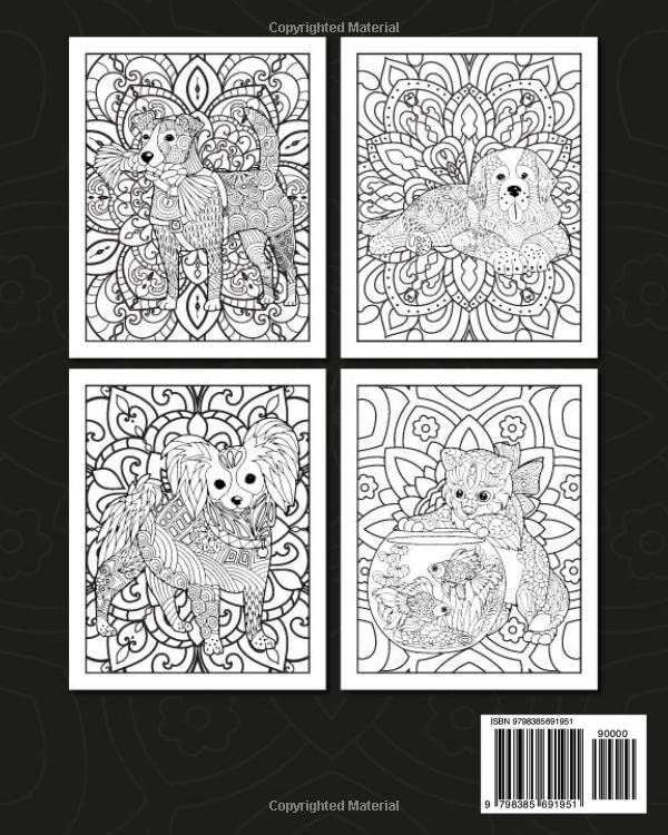 Mindfullness Coloring Book Dogs: Adult Coloring Book (Mindfulness Coloring Books For Adults) WoodArtSupply
