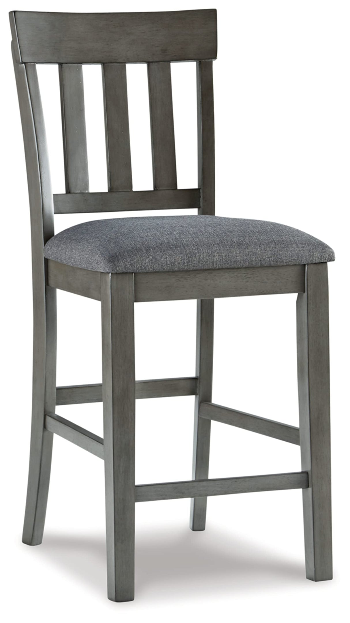 Signature Design by Ashley Hallanden Modern Farmhouse 25.75" Counter Height Upholstered Barstool, Set of 2, Dark Gray Signature Design by Ashley