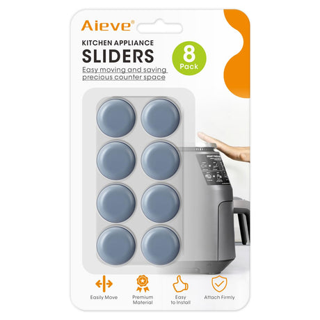 Aieve Appliance Slider, 8Pcs Appliance Sliders for Kitchen Appliances, Small Appliance Slider for Most Countertop AIEVE