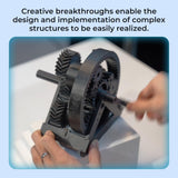 Creality PLA Carbon Fiber Filament 1.75mm, Hyper PLA-CF 3D Printer Filament with Matte Finish for 50-300mm/s High-Speed Printing, Dimensional Accuracy +/-0.03mm Creality