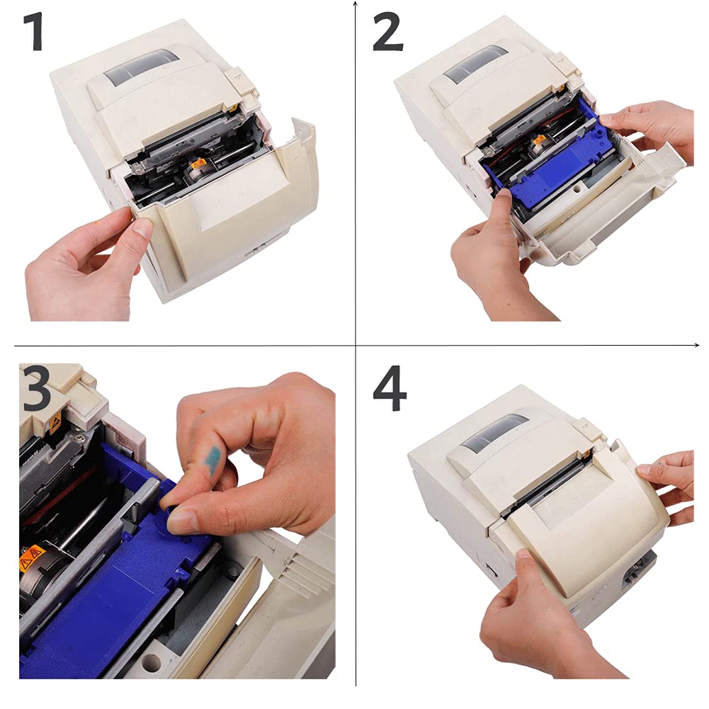 12 Pack Compatible SP700 Printer Ribbon B/R Replacement for Star RC-700BR SP-700BR SP-712 SP-742 Ink Ribbon, Black and Red Bigger