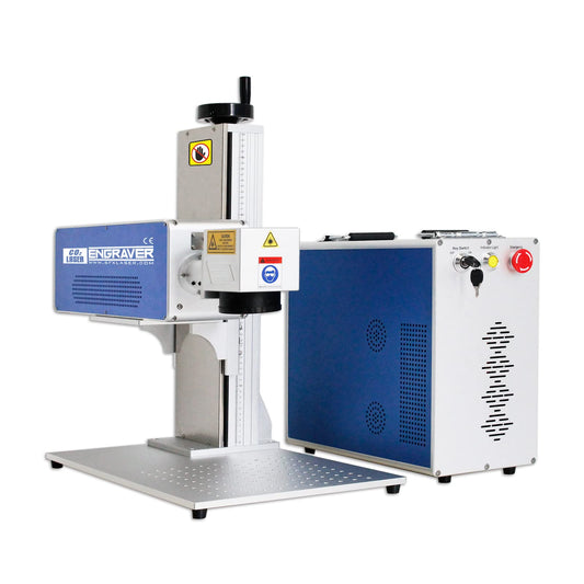 CO2 Galvo Laser Engraver Laser Marking Machine Laser Marker 30W, 140×140mm Lens with D80 Rotary Axis