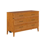 AFI, Santa Fe Queen Murphy Bed Chest with 6" Mattress & Built-in USB Charger, Light Toffee AFI