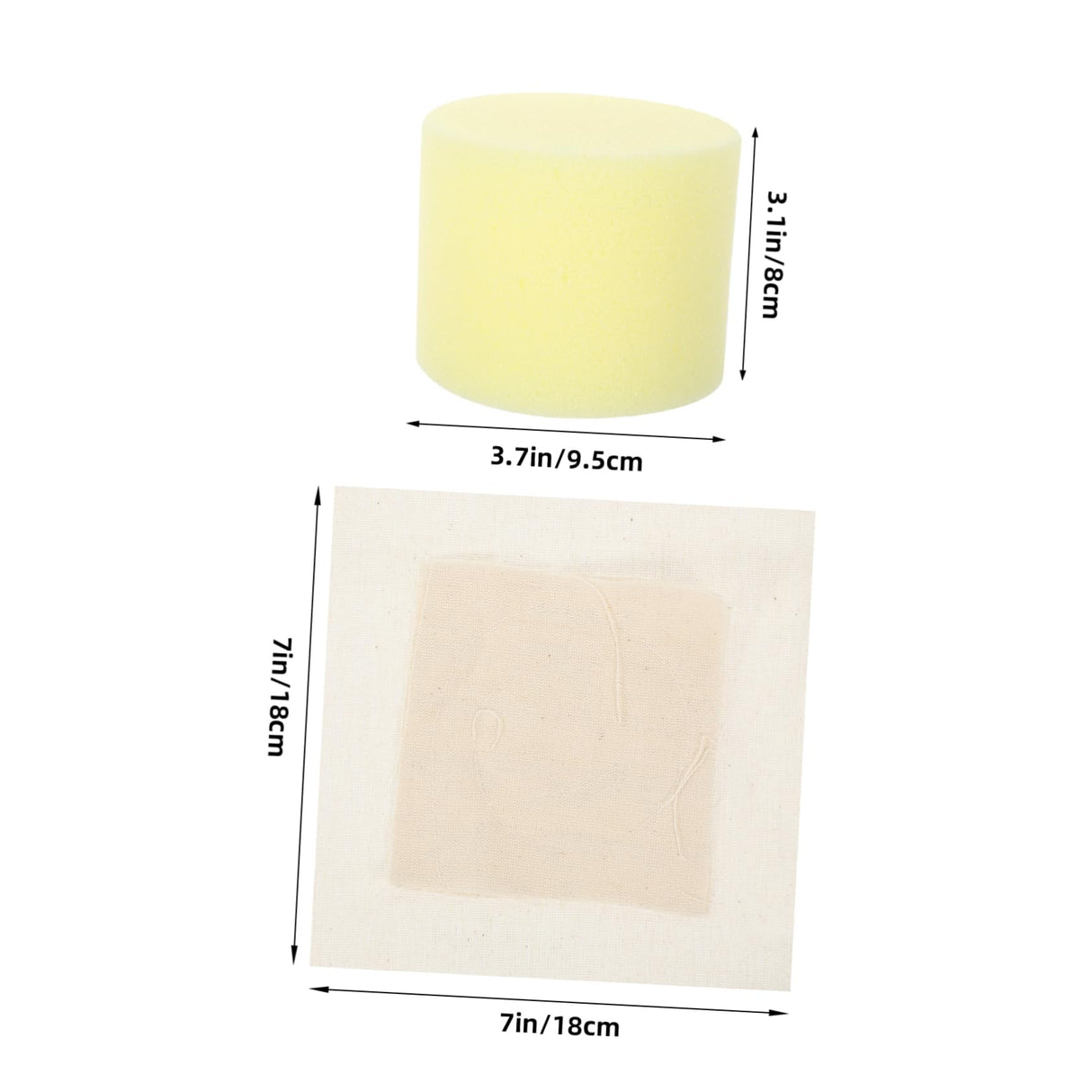 FELTECHELECTR 4 Sets Pancake Grease Brush Pancake Grease Spreader Basting Mop Bbq Oil Mop Pastry Brush Dispense Oil Wiper Replace Fabric Pancake Spreading Mop Bbq Mop Crepe Maker Oil Brush Cloth FELTECHELECTR