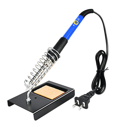 Soldering Iron Kit, 60W 110V Soldering Iron Adjustable Temperature, Desoldering Pump, 5 Solder Tips, Solder Wire, Stand, Solder Wick.