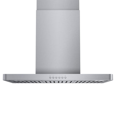 ONEEON 30" Range Hood - 900 CFM Stainless Steel Wall Mount Kitchen Exhaust with 4 Speed Fan, LED Lights, Push Button, Ultra-thin Body, Chimney Style Stove Vent Hood & Ducted Exhaust Vent