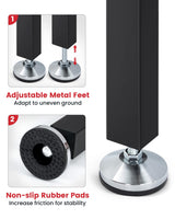 Workbench for Garage 48 Inch Work Bench Table Adjustable Height Rubberwood Tabletop Work Table with Power Outlets for Woodworking Shop Home Office Electronic Cutting Wood ENJOYWOOD