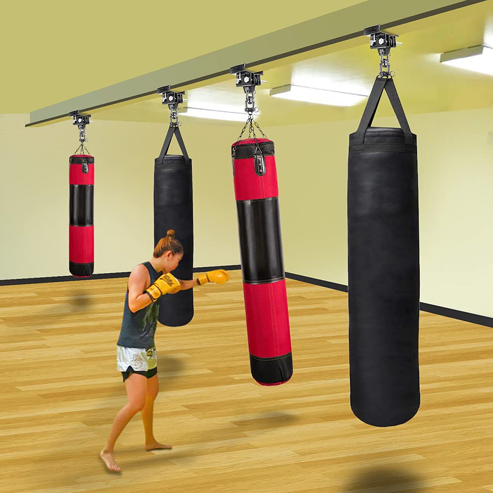 Dolibest Heavy Bag Mount, Punching Bag Hanger, I Beam Hanger, Heavy Bag Hanger for Punching Bag Accessories, Punching Bag Bracket, Beam Hanger with Swivel Hook, Ceiling Mount for Boxing Bag Dolibest