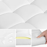 Yaheetech Bar Stools Set of 2, PU Leather Adjustable Swivel Barstools, Armless Hydraulic Kitchen Counter Bar Stool, Kitchen Island Chairs Set of 2, White Yaheetech