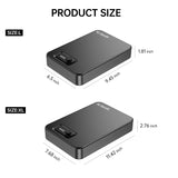 Portable Gun Safe for Pistol Small Handgun Lock Box with Combination Lock, Pistol Safe for Car, Home, Travel, 9.4" x6.6" x1.8",Black MJ Storafe