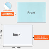 6Pcs Sublimation Cutting Board Blanks, 11x8 Inch Tempered Glass Sublimation Cutting Board Non Slip Glass Chopping Boards for Kitchen, Personalized Cutting Boards for Crafts DIY Gift ToBeAce