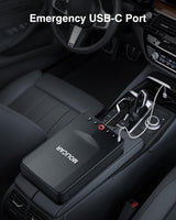 MOLICAR Car Gun Safe, Small Biometric Gun Safe for Handgun, Portable Fingerprint Quick Access Pistol Safe for Nightstand Bedside MOLICAR