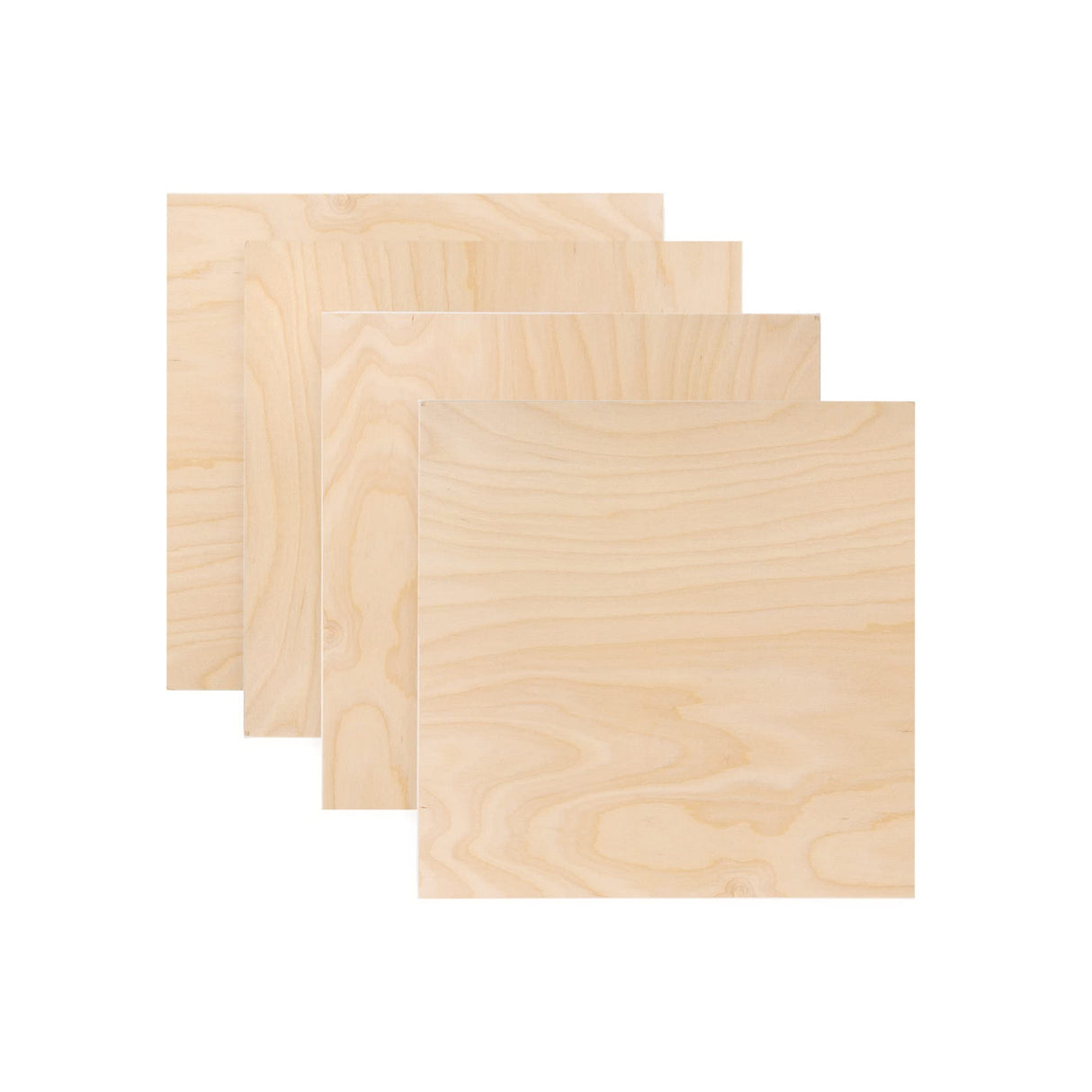 Walnut Hollow 1/4" x 12" x 12" Birch Plywood, (4 Pack), Natural Craft Wood Walnut Hollow