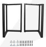 Luffioner Metal Table Legs 28 Inch,Table Legs Replacement Heavy Duty Square Tube Desk Legs Furniture Legs for Coffee Table, Dining Table Set of 2 Luffioner