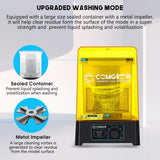 Comgrow Wash and Cure Station with Large Wash Size 6.9x4.9x6.5in and Cure Size 7.1x7.9in, Washing and Curing Station for ELEGOO Mars Series ANYCUBIC Photon Series LCD/SLA/DLP Resin 3D Printer Models Comgrow