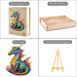 Woodemon Wooden Puzzles for Adults, Dragon Wooden Jigsaw Puzzles Kids, (M-200pcs) Unique Shaped Animal Wood Puzzles, Wooden Animal Puzzles for Adults and Kids Family Christmas Puzzle 12.2 * 10.5in Woodemon