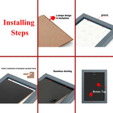 RPJC 11 x 14 Picture Frames Made of Solid Wood and High Definition Glass Display Pictures 8x10 with Mat or 11x14 Without Mat for Wall Mounting Photo Frames Black RPJC