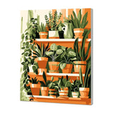 Paint by Numbers for Adults & Kids Kits Easy for Beginner Wooden Framed on Canvas Flowers Acrylic Paint Painting DIY Art Crafts with Paints and Brushes Green Plant ArtBud