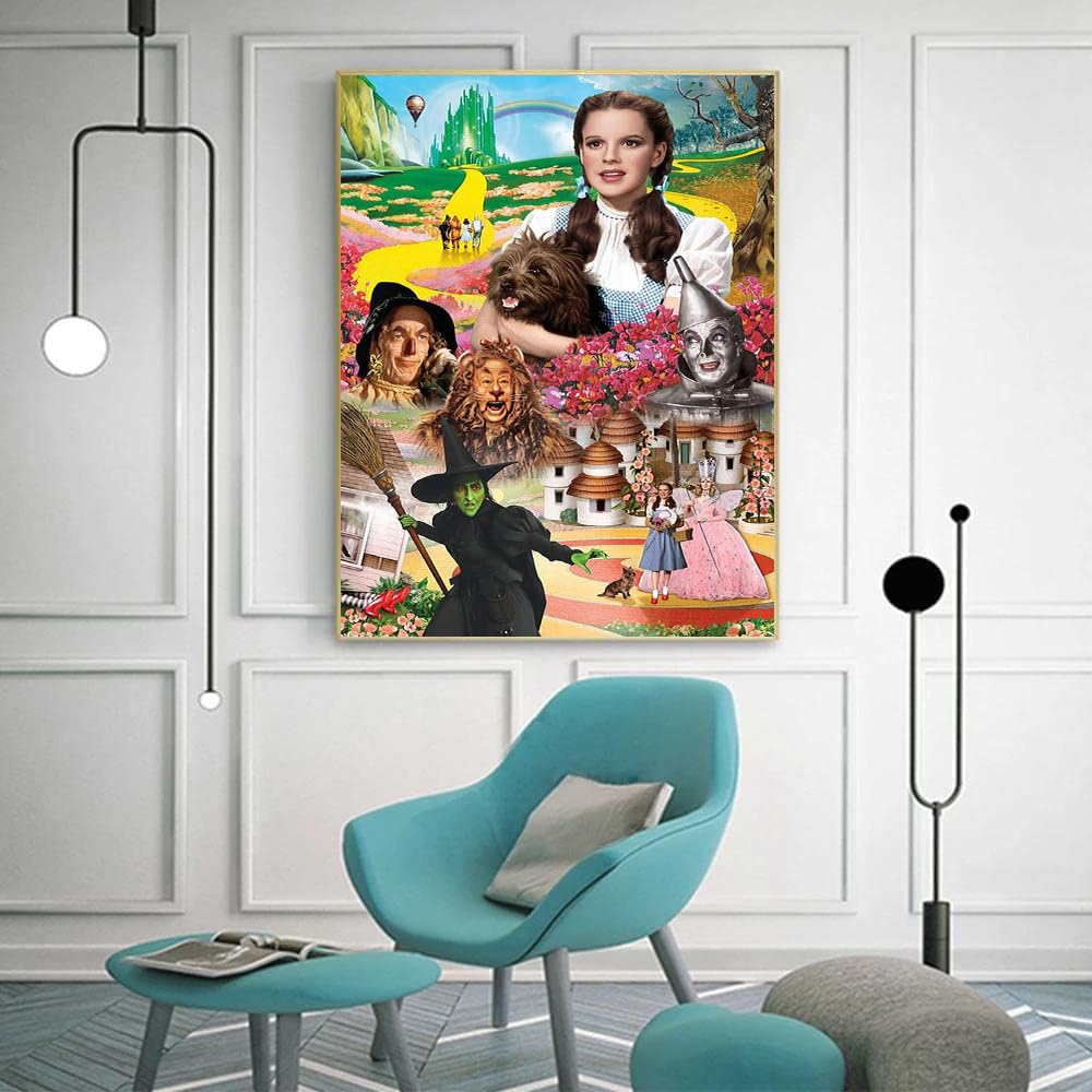 DIYPAINTING 5D Diamond Art Painting by Number Kits Wizard Movie of Oz 16X20 Painting Cross Stitch Full Drill Crystal Rhinestone Embroidery Pictures Arts Craft for Home Wall Decor WoodArtSupply