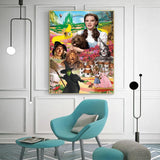 DIYPAINTING 5D Diamond Art Painting by Number Kits Wizard Movie of Oz 16X20 Painting Cross Stitch Full Drill Crystal Rhinestone Embroidery Pictures Arts Craft for Home Wall Decor WoodArtSupply