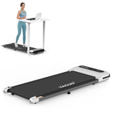 Yagud Under Desk Treadmill, Walking Pad for Home and Office, 2.5 HP Portable Walking Jogging Running Machine with Remote Control and LED Display, Sliver Yagud