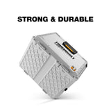 ToughBuilt XL Cooler, Stackable 38 Quart Hard Shell Chest for StackTech Boxes and Totes, White ToughBuilt