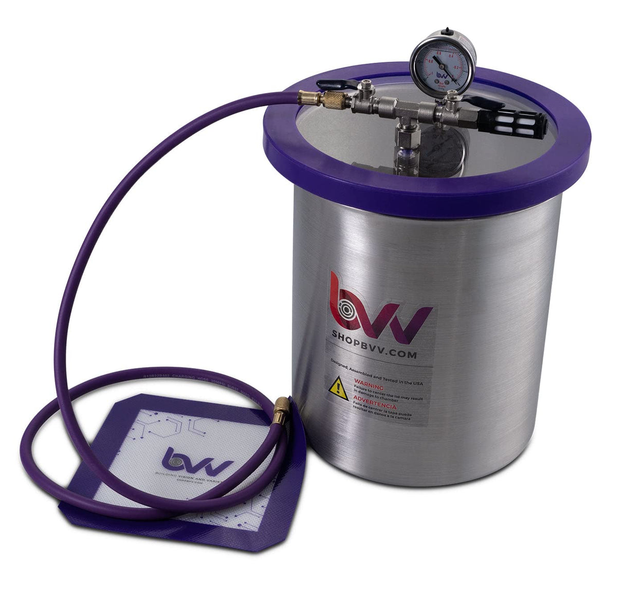 BVV 3 Gallon Stainless Steel Vacuum Chamber BEST VALUE VACS
